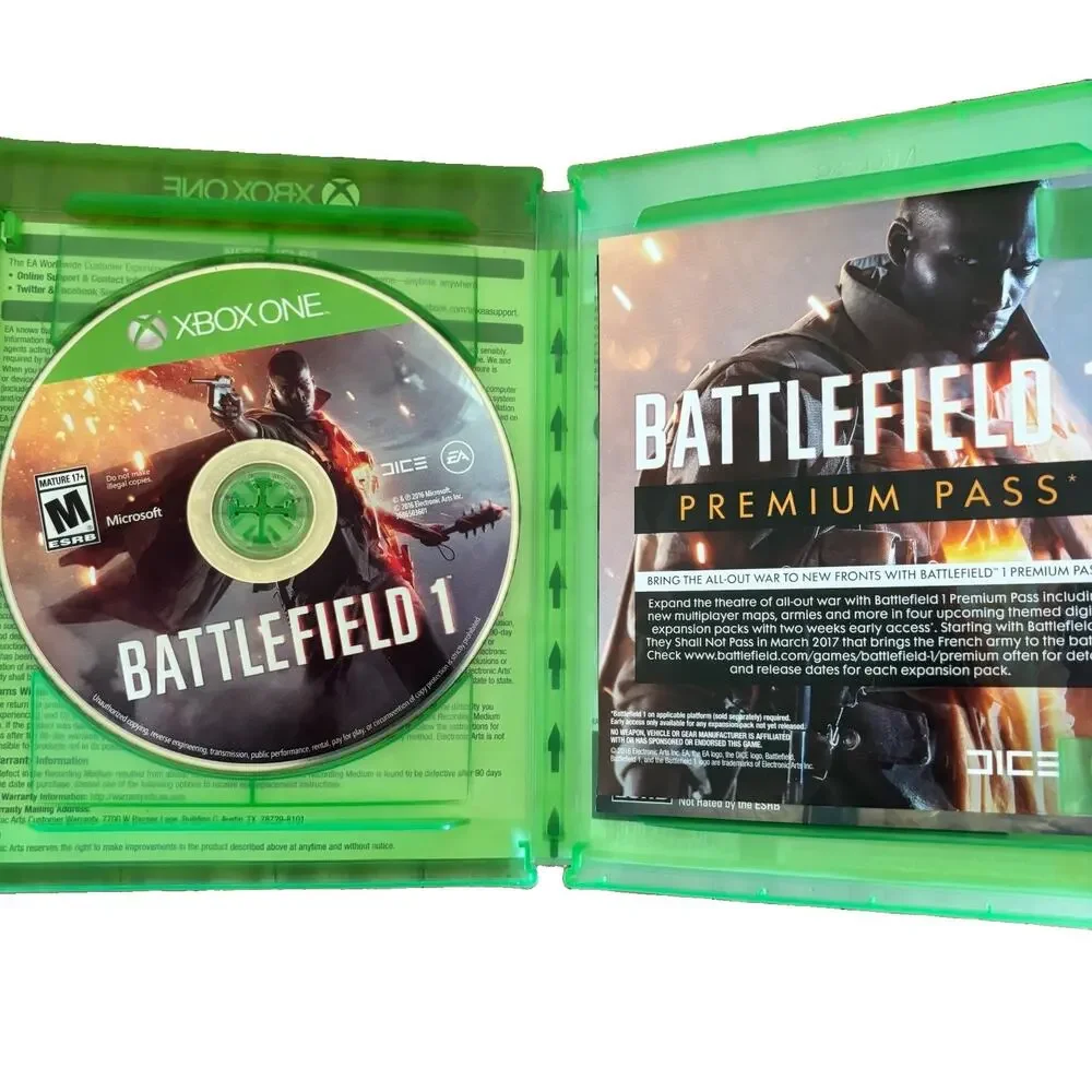 BATTLEFIELD 1 Microsoft Xbox One Complete Tested & Working Video Game